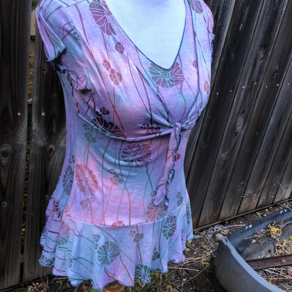 Tie Die Summer Top Anthropologie - Picture 11 of 12